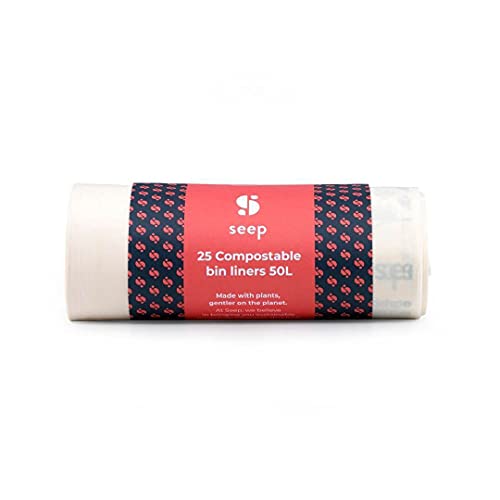 SEEP Compostable 50 Litre Bin Bags 50L Eco Friendly Bin Liners