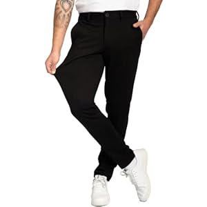 Performance Pants Herren – Stilvolle Slim Fit Herren Hosen Stretch – Hosen Herren Stretch – Angenehme Praktische Männer Hosen für Business & Freizeit – Bequeme Stoffhose Herren