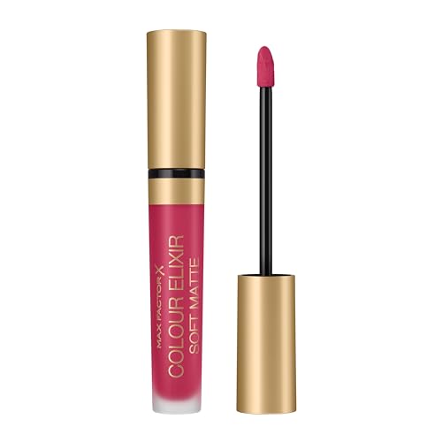 Max Factor Colour Elixir Soft Matte, Rossetto Matte Lunga Durata Idratante, 25 Raspberry Haze