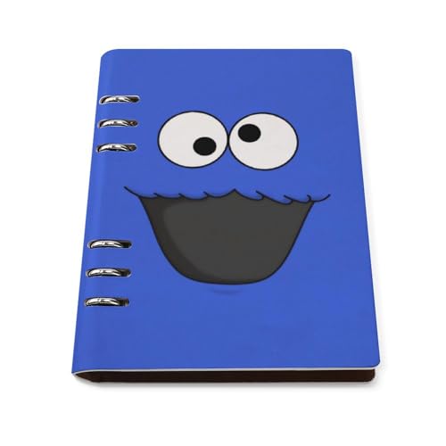 ノート セサミストリート クッキーモンスター メモ帳 バインダーノート A5 6穴 90枚 てちょう ハードカバー メモ ンダー A5サイズ 横罫線 ??本 文房具 オフィス用品 ルーズリーフ 学生 キャンパス おしゃれ プレゼント 贈り物