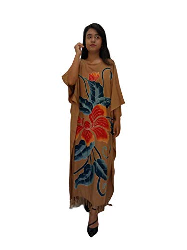 Kaftán Orquídea marrón en talla única de diseño Cool Kaftans 2