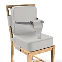 Toddler Booster Seat for Dining Chair,Booster Seat Dining Chair with Extended Straps,2pcs Portable Booster Seat for Table with Safety Buckles,Suitable for Kids Aged 3-12 in Restaurants