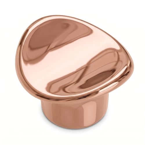 Image of JAGGER JAG401 Drawer Knobs for Home & Office - Durable and Elegant Stainless Steel Door Knob for Cabinets, Cupboards & Dressers (2, Rose Gold (CURV Round))