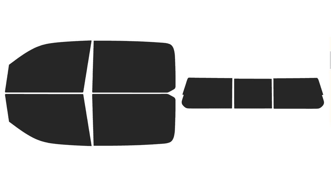 The Tint Effect Precut Window Tint Kit Compatible with Ram 1500 Crew Cab Truck (2019-2025) 5th Generation (with 3 Piece Rear: 15%) Automotive Film