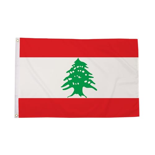 Bandera grande de Líbano para eventos culturales y decoración de balcones