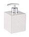 Wenko Cordoba Dosificador de Jabón 0.5 L, Cerámica, Blanco, 8.5x8.5x13 cm