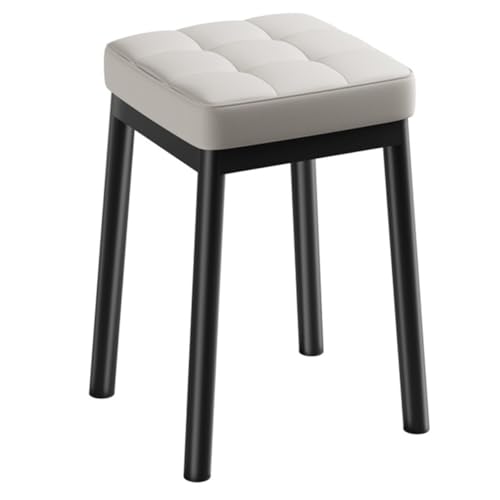 Chaise salle à manger empilable en cuir et métal