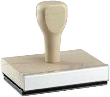 Infusion Traditional Wood Stamp with Plastic Handle, 5" x 6"