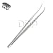 DDP Utility Forceps, Stainless Steel, Curved, 6 in