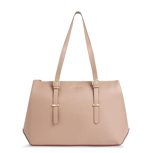Image of Caprese Regina 16 Inch Laptop Compatible Large Tote Bag for Women | Stylish, Durable, Multi-Compartment Design for Work, Travel, Shopping | Comfortable Straps Shoulder and Handheld Bag