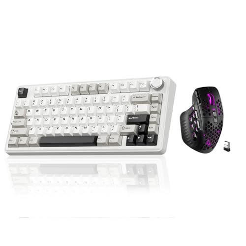 Image of A75 and SM809pro,Wireless Keyboard and Mouse Combo for Gaming,Black