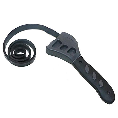 Adjustable Wrenches 500mm, Strap Wrench Universal, Multi-Function Belt Wrench Mechanics Tighten Loosen Plumbing Tool Spanner Removal Tool
