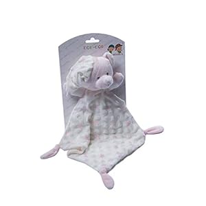 Gamberritos knuffeldoekje beertje 23 cm sterren roze/wit