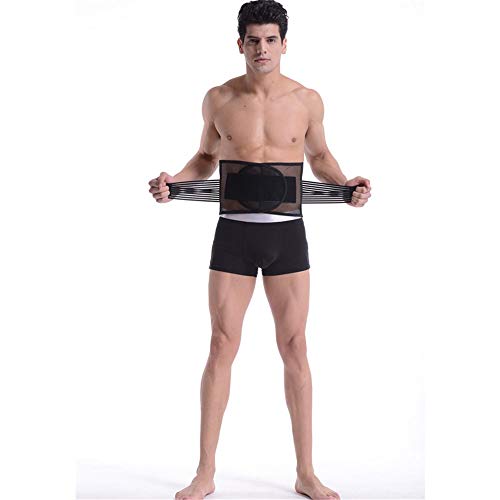 Hhjkl Cinturón Lumbar Unisex Apoyo Trasero del Soporte Lumbar de Cinta for el Dolor...