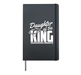Daughter Of King Christmas 2 Corinthians 6 18 Christian Hardcover Journal, Black