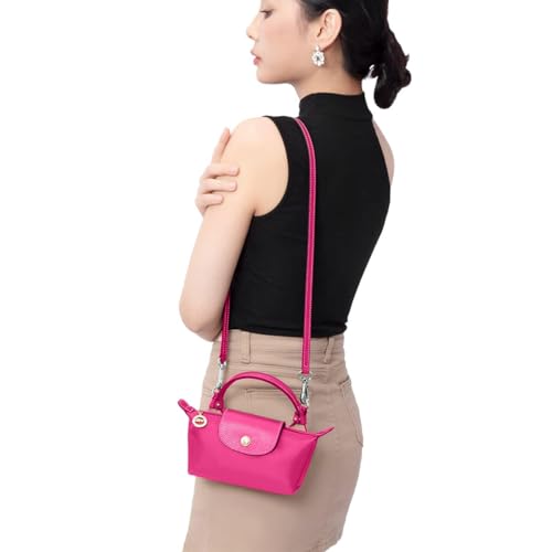 Jiesinlov Leather Bag Straps Conversion Kit for Longchamp Le Pliage Mini Pouch,Purse Strap Crossbody Adjustable Replacement