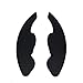 Steering Wheel Paddles Shifters Extensions Compatible With Volkswagen Golf 5 6 MK5/6 GTI/GTX/GT-TSI/R32/R Eos Jetta Passat CC Polo 6R Sharan Tiguan Touareg Touran Scirocco Beetle Seat Leon(Black)+1