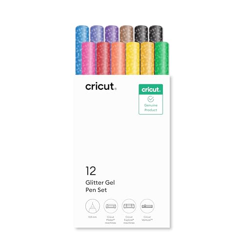 Image of Cricut Glitter Gel Pen Set, 0.8mm (12 ct)