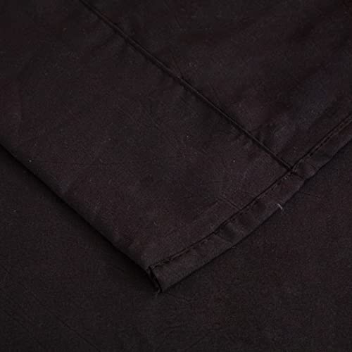 Icyfall Full Size 1 Piece Single Flat Sheet Only Sold Separately Top Sheet For Bed Brushed Microfiber Wrinkle-Free,Shrinkage&Fade Resistant Hotel Quality (Black, Full) #TOP4