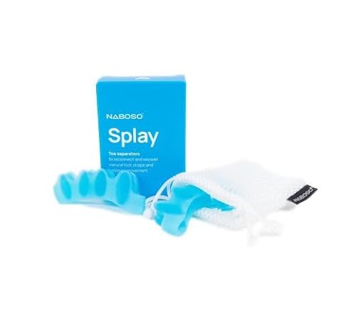 NABOSO Splay Gel Toe Stretcher, Separator - Blue (Version 1.0)