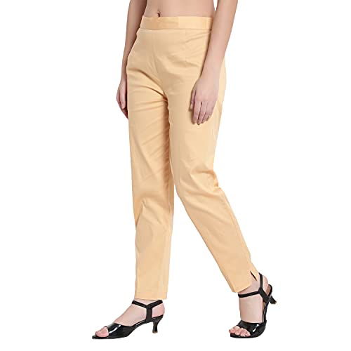 Image of BLUE STAR SHARK (Combo Ravishing Glamarours Cotton Stretchable Casual Cigarette Lycra Pants for Girls /Ladies /Women