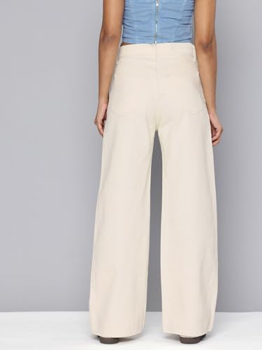 Image of Women's High Waist Denim Jeans | Straight, Relaxed, Wide Leg & Baggy Fit | High Rise Loose Oversized Denim Pants for Women | Comfortable Casual Everyday Wear | Oversized Woman baggys