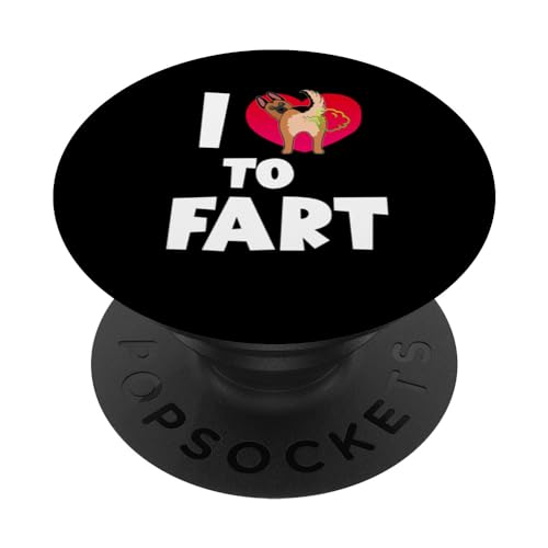 I Love To Fart German Shepherd Dog Funny Puppy Dogs Lovers PopSockets PopGrip Intercambiabile