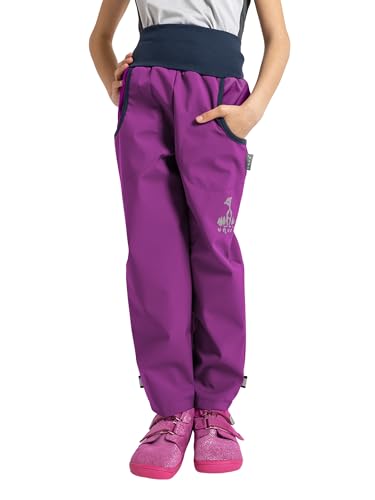 Unuo Kinder Softshell Funktionshose Lila Outdoor