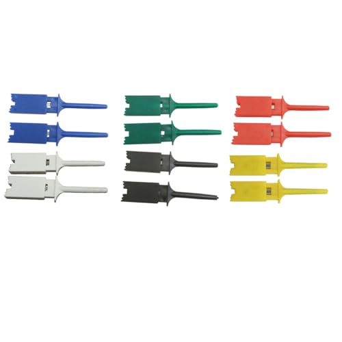Image of USB Logic Analyzer 24MHz 8CH 8 Channel UART IIC SPI Debug Device + 12PCS 6 Colourful Test Hook Clip Set + USB Cable + Debugging Tool Sets