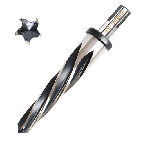 Alésoir pour alliage d'acier et métal DKIBBITH M2 HSS conique à tige de 1,27 cm