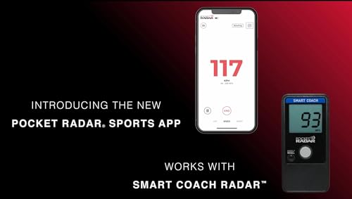 Image of Pocket Radar Smart Coach Speed Gun for Baseball, Hockey, Softball - Accurate Pitching & Sports Speed Measurement, Portable Baseball Radar Gun Compatible with Pocket Radar App (iOS /Android)
