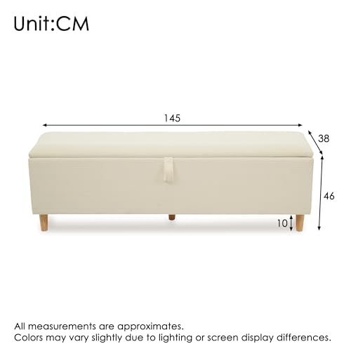 Banco de cama de terciopelo Bei de 145 cm ideal para decorar el dormitorio o el pasillo 3