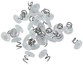 Bed N' Basics Upholstery Twisty Pins with Clear Heads - 50 Pack - Holds Bedskirts, Slip Covers, Drapes and Other Fabric and Materials Securely in Place - for Sewing and Home Decor