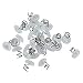 Upholstery Twisty Pins With Clear Heads - 50 Pack - Holds Bedskirts, Slip Covers, Drapes and Other Fabric and Materials Securely In Place - For Sewing and Home Decor - By Bed N' Basics