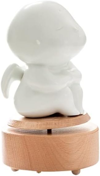 Music Box Angel Music Box Wooden Rotating Music Box Sky City Desktop Decoration Gift Small Birthday Gifts for Girls Boyfriends and Girlfriends Wood Musical Box