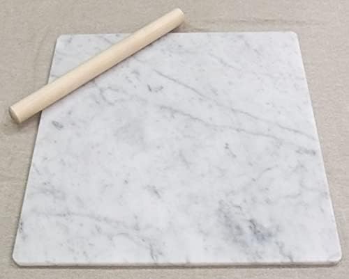 大理石 のし台 L 40×40cm パンこね台 ピザ パスタ お菓子 パン作り イタリア産 こね台 めん台 作業台 道具 約13ミリ