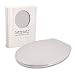 Produktbild SITZPLATZ WC-Sitz Siena, Manhattan, antibakterieller Duroplast Toilettensitz, Edelstahlscharniere rostfrei, Schnellbefestigung FastFix, WC-Deckel, universale O Form, Klodeckel Manhattan-Grau 21510 7