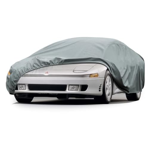 Kayme Heavy Duty Car Cover Custom Fit Mitsubishi GTO (1990-2005) Waterproof All Weather for Automobiles, Full Exterior Covers Sun Rain UV Protection.�