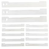 Style raffiné : ces séparateurs en vinyle élégants mettent en valeur vos disques vinyle et confèrent à vos étagères une esthétique soignée et élégante. séparateurs robustes pour albums vinyle, séparateurs en bois avec alphabet pour vinyle