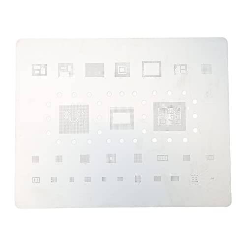 BGA Reballing Stencil CPU Template Compatible with Qualcomm Snapdragon 888 SM8350 xyn2100 - Stainless Steel Tool for S21 S21 Plus S21 Ultra G998U G996U Z Flip3 Z Fold3 and W 22
