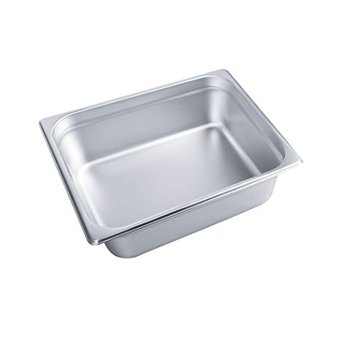 Free Shipping Over $50 4 Deep Steam Table Pan Half Size, Kitma 6 Quart Stainless Steel Anti-Jam Standard Weight Hotel GN Food Pans - NSF (12.8L x 10.43W) - 6 Pack Best Review 4 Deep Steam Table Pan Half Size, Kitma 6 Quart Stainless Steel Anti-Jam Standard Weight Hotel GN Food Pans - NSF (12.8L x 10.43W) - 6 Pack