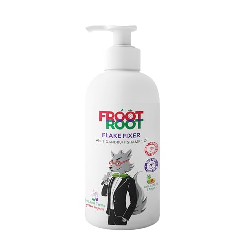Image of Flake Fixer Shampoo for Kids 5+ and Tweens : Conditioning ,contains natural dandruff fighters Methi, Bhringaraj, Neem, Hibiscus,Papaya and natural conditioners like Amla, Apricots , parabens and sulphate free shampoo ,for strong shiny hair ,300ml