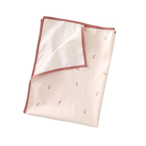 ZFIHAV Cubrecamas Lavables 2pcs Waterproof Diaper Changing Mat Washable Urine Pad Accessories Liners for Cradles Reusable Diapers Pad(Flower Pink)