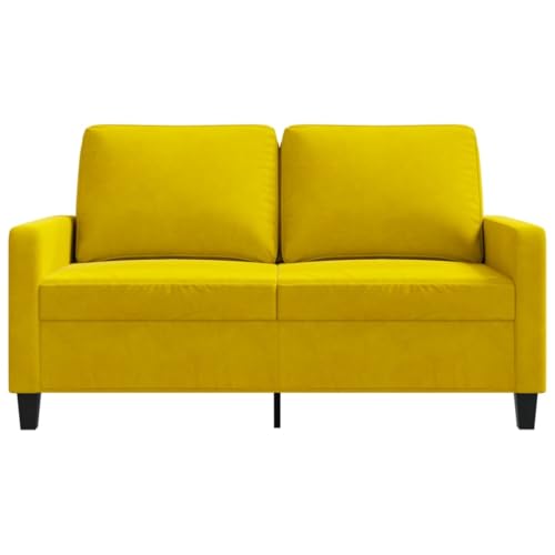 KATERYY 2-Sitzer-Sofa Gelb 120 cm Samt Möbel Wohnzimmer – Bild 5