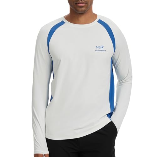 T-shirt de pêche hommes BASSDASH SR01M manches longues anti-UV