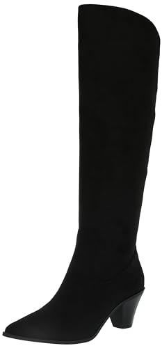 Anne Klein Women's Wei Mid Calf Boot, Black, 4 UK