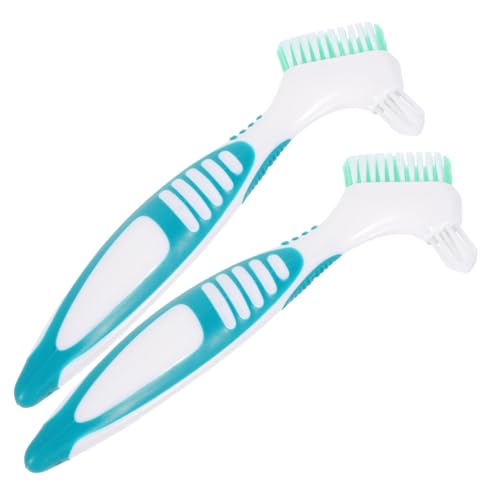 EXAOMBLE 2 Piezas Cepillo de Limpieza de Caparazón de Tortuga de Cepillo de Doble Cara para Acuarios y Caparazones Herramienta Práctica y Duradera Mango Antideslizante para Limpiar