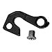Aluminum Alloy Rear Derailleur Hanger for GT and Zaskar Mountain Bikes — Gear Mech Frame Bracket, for Bike Tail Hook, Rear Gear Mech Hanger(Black)
