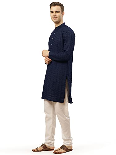 Image of Jompers Men's Embroidered Straight Kurta Pyjama Set.