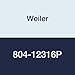 Weiler 804-12316P Single Row Heavy-Duty Standard Twist Knot Wire Cup Brush, 5/8-11 UNC, 0.023" Steel, 10200 rpm, 4"